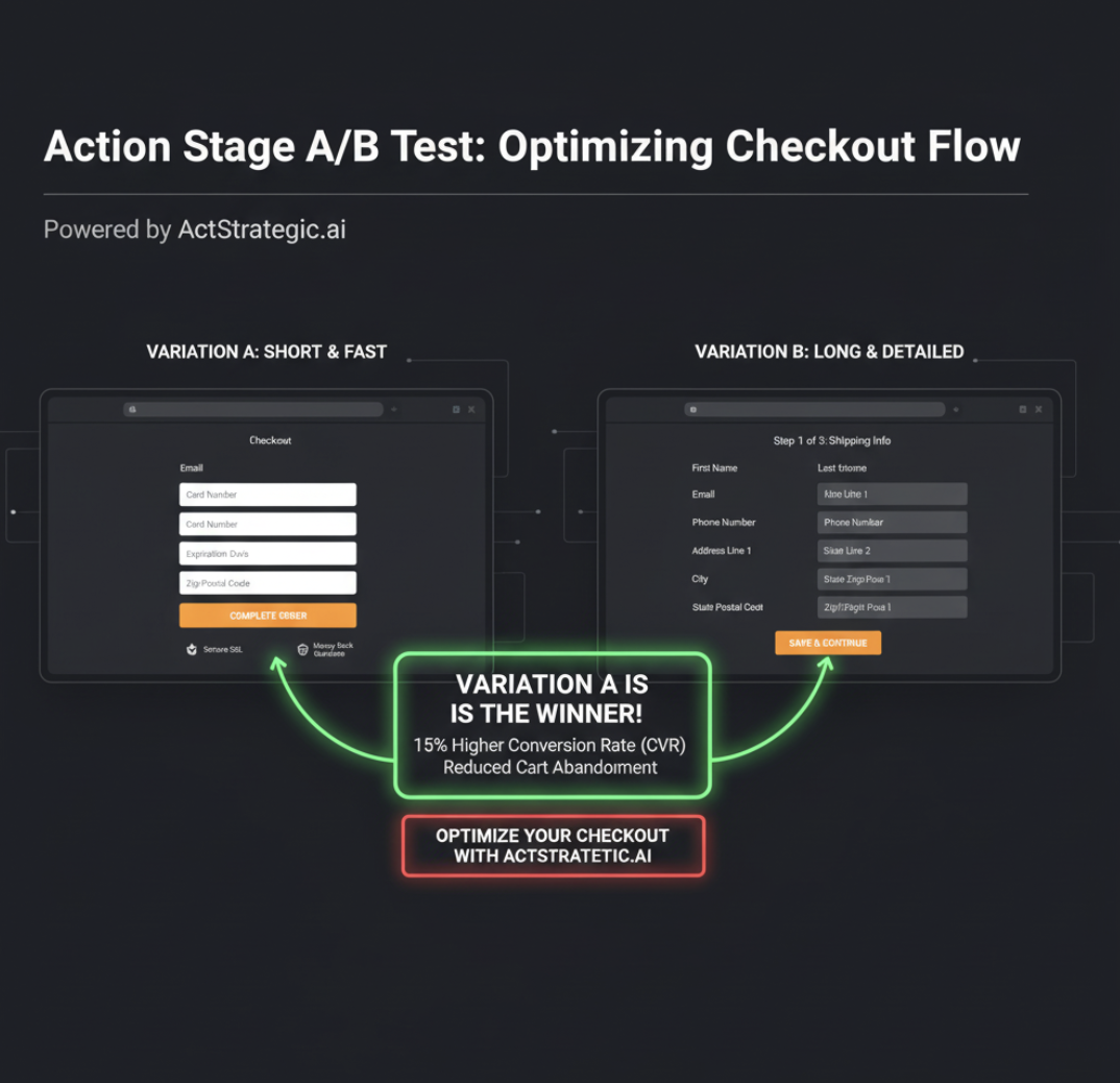 Action Stage Checkout Flow