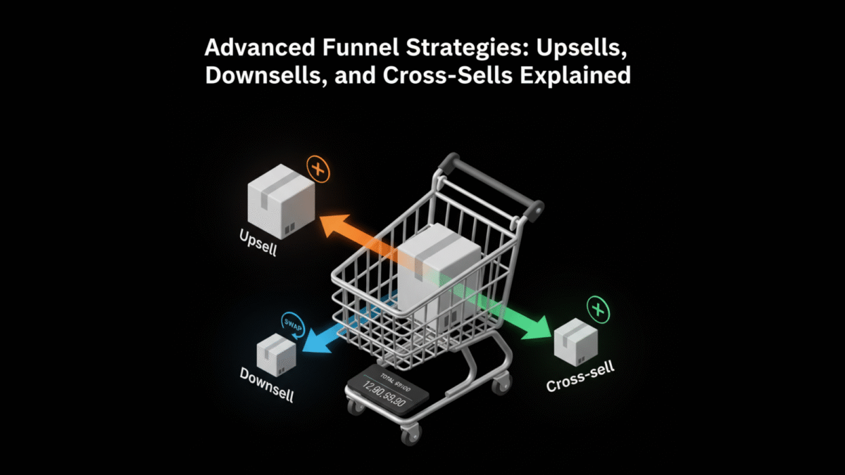 Advanced Funnel Strategies Upsells, Downsells, and Cross-Sells Explained