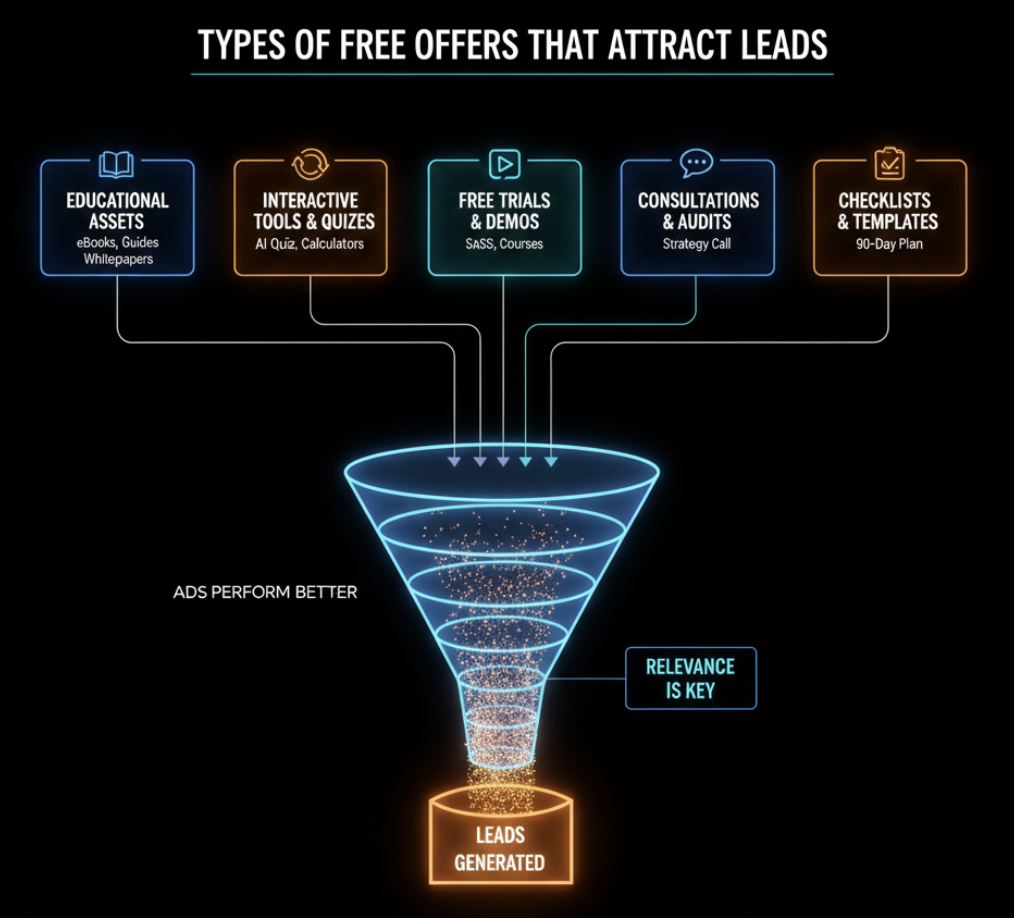 Examples of free offers like eBooks