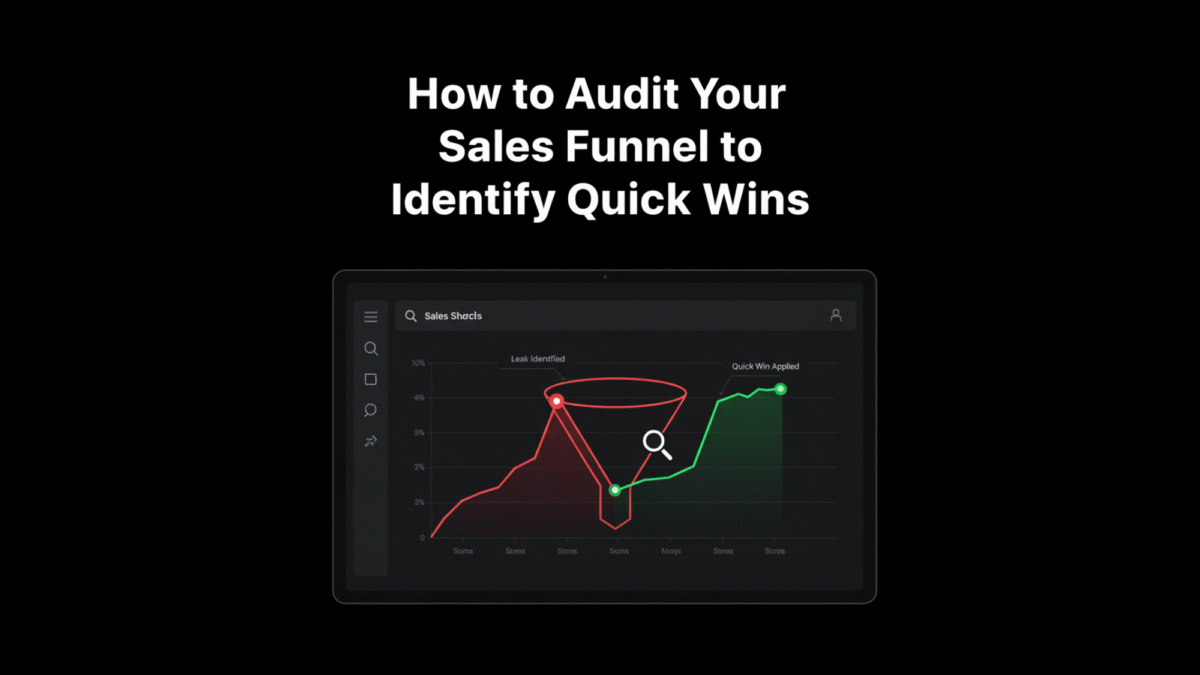 How to Audit Your Sales Funnel to Identify Quick Wins