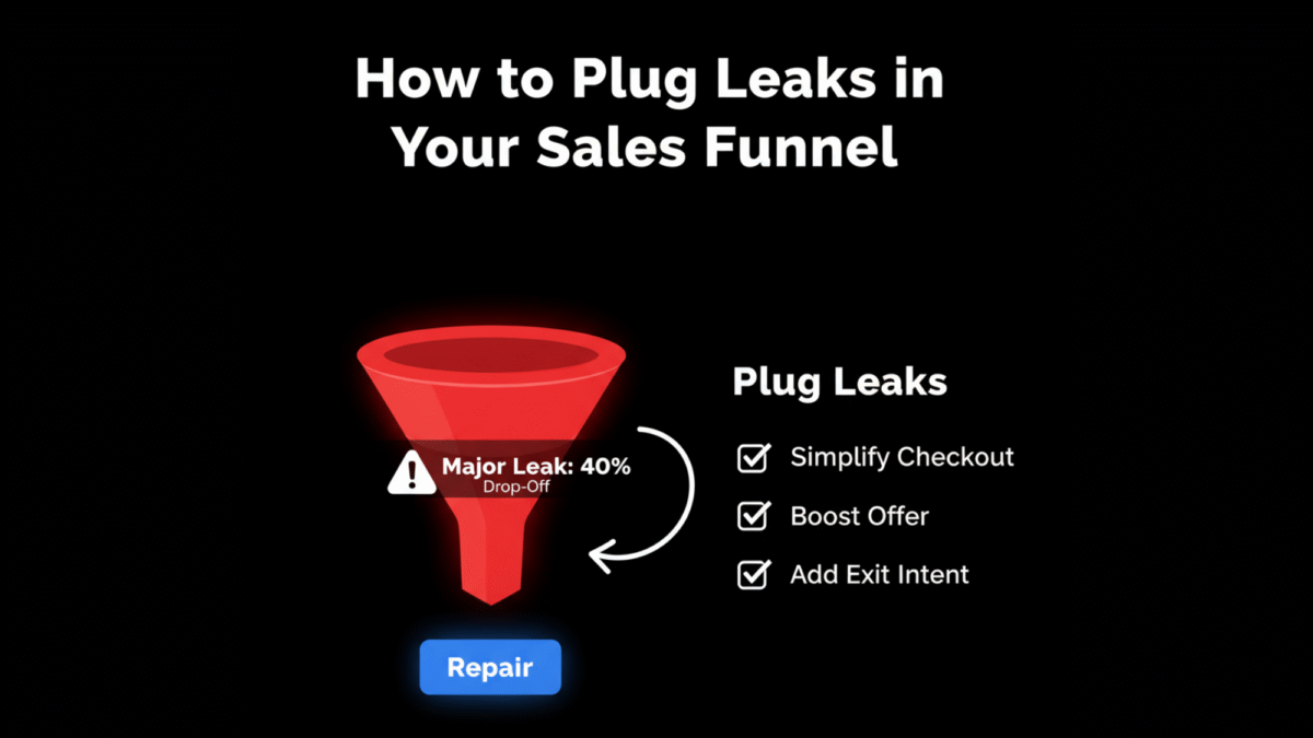 How to Plug Leaks in Your Sales Funnel