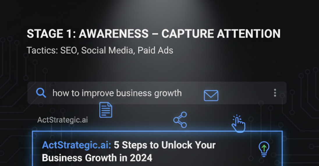 SEO blog ranking for awareness stage in AIDA funnel