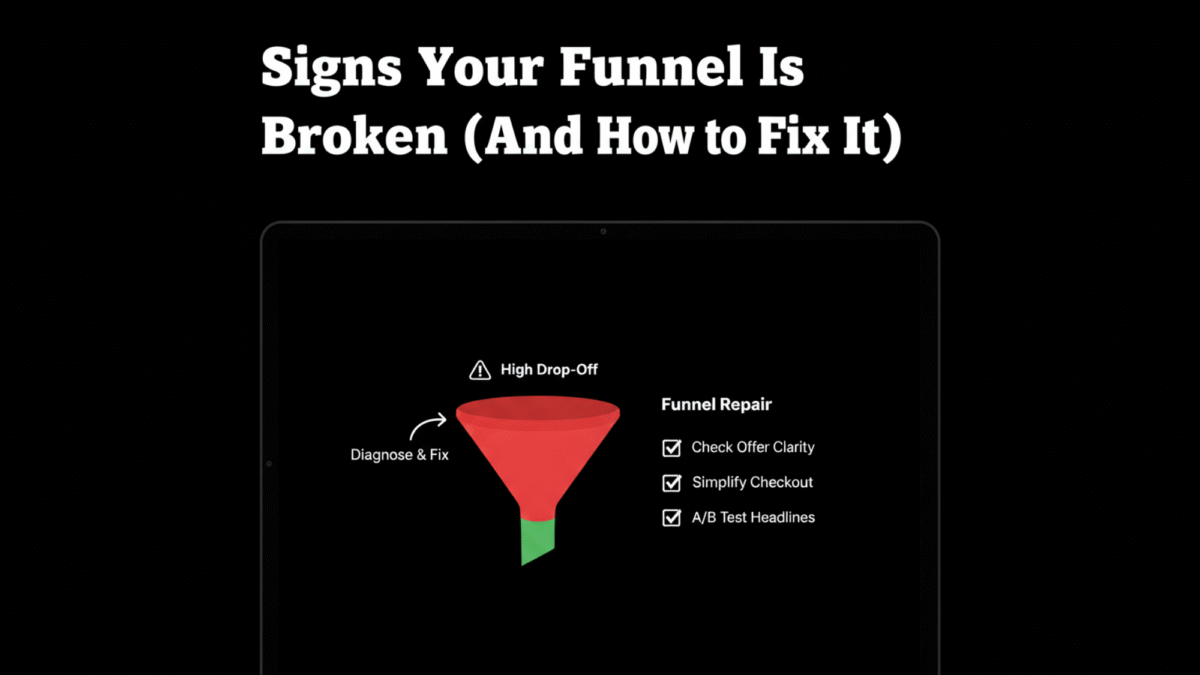Signs Your Funnel Is Broken (And How to Fix It
