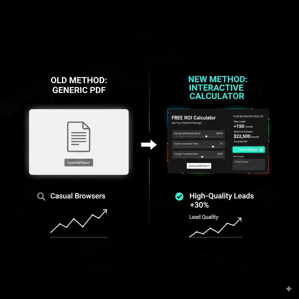 interactive ROI calculator lead magnet example