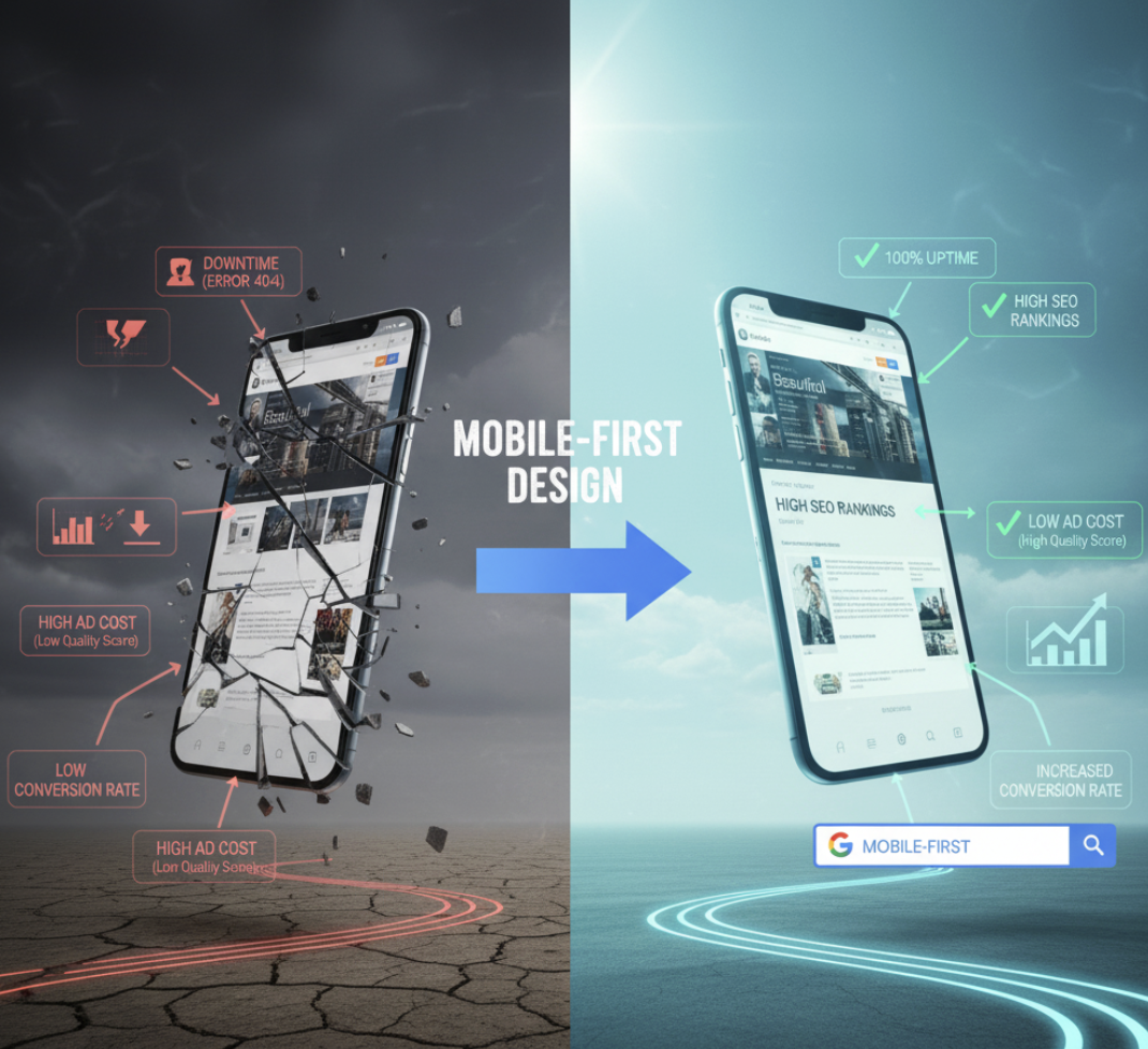 How Mobile-First Design Impacts SEO and Conversions