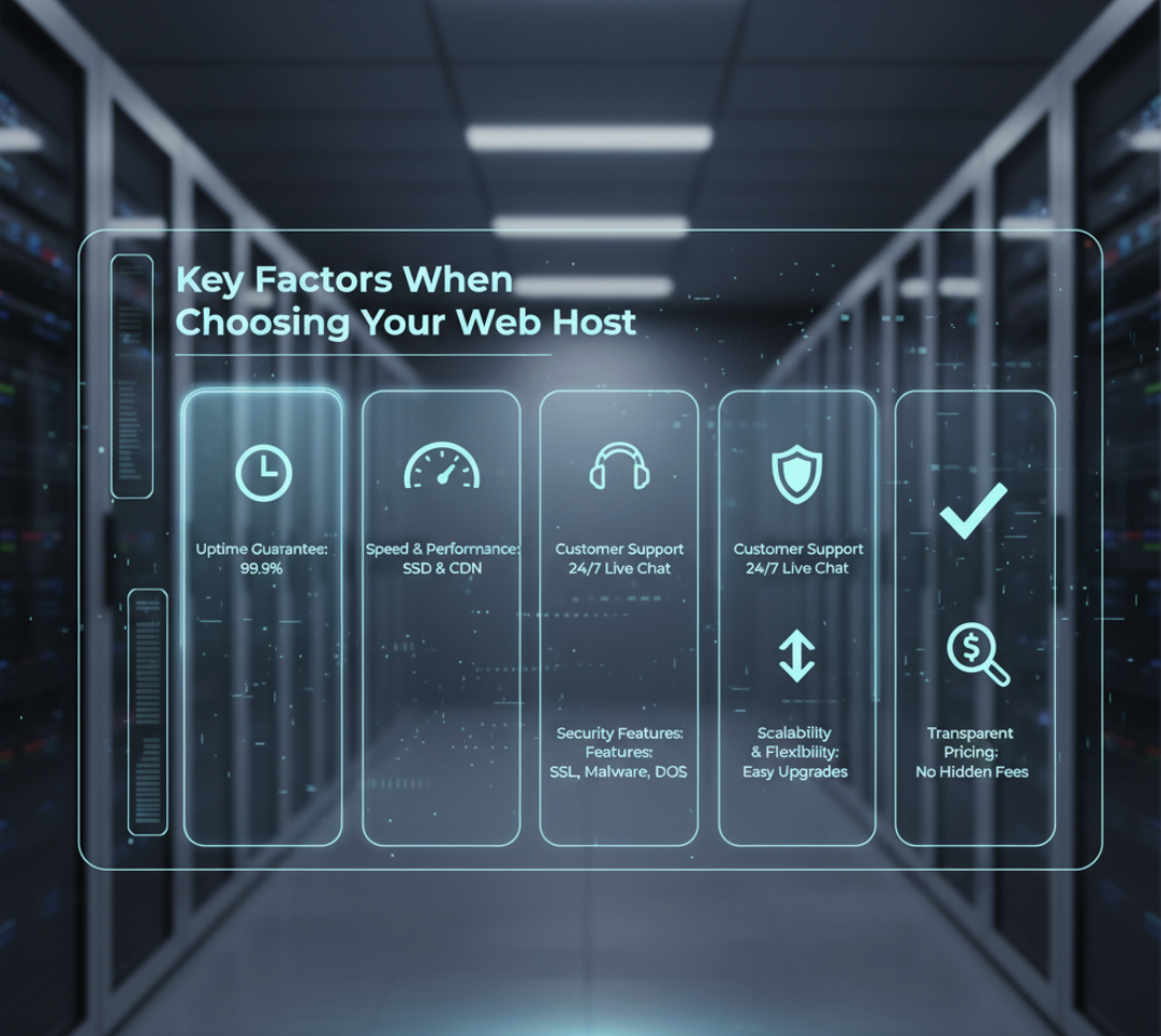 Key Factors When Choosing Your Web Host