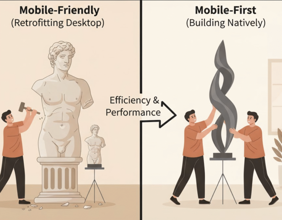 Mobile-Friendly vs. Mobile-First Design