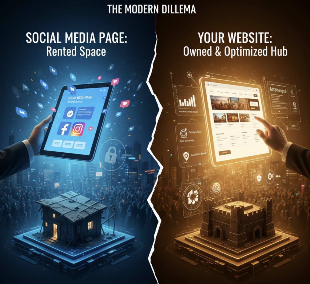 The Modern DilemmaWebsite vs Social Media Page