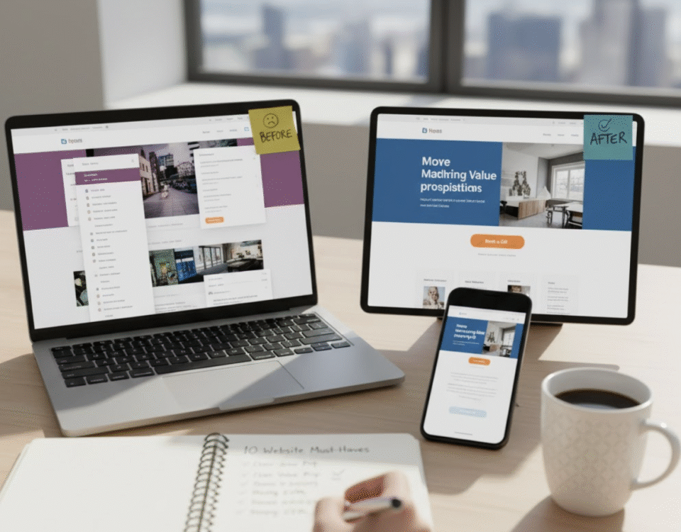 Visual metaphor of a sales funnel converting website visitors into revenue.