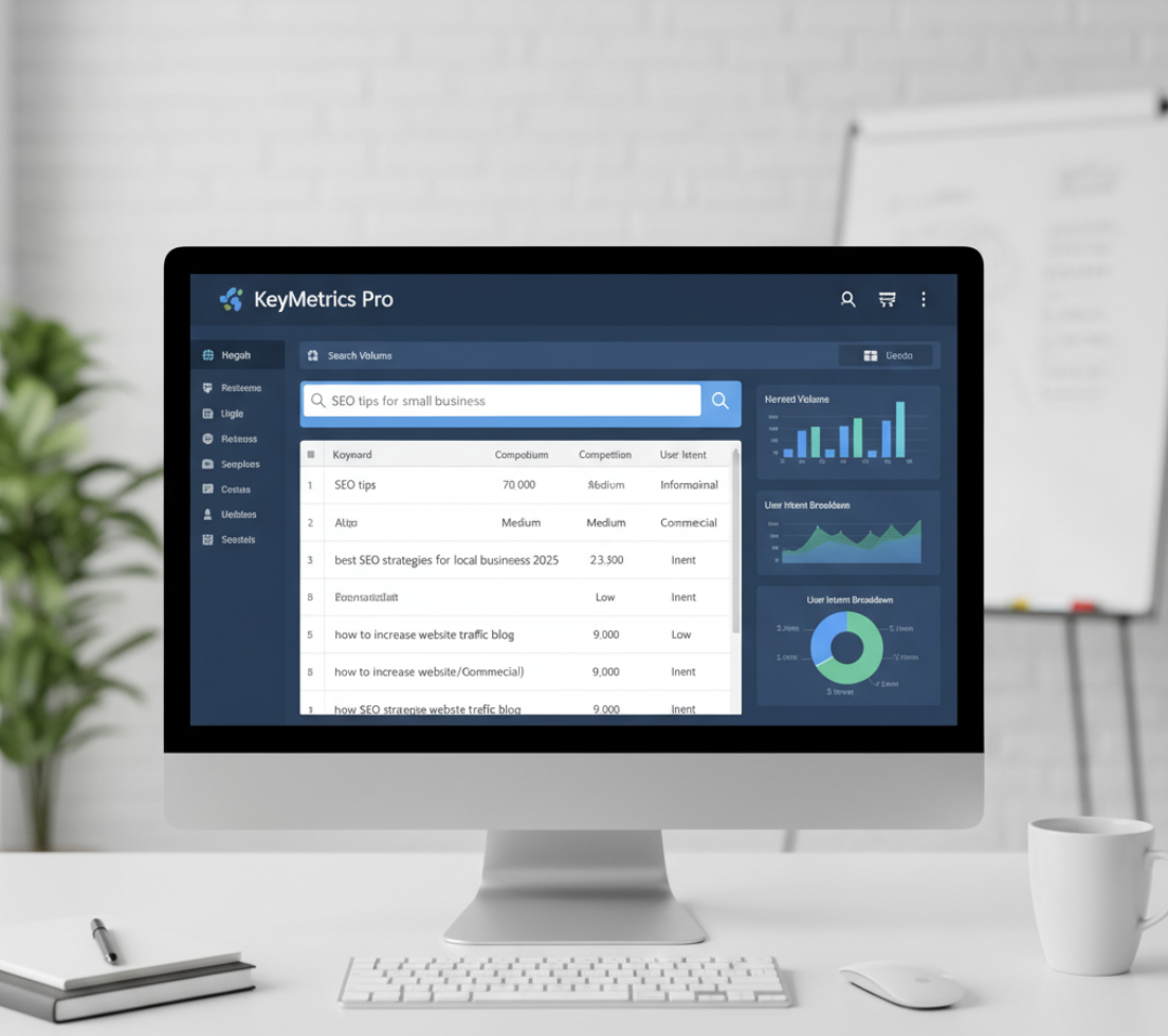 keyword research dashboard screenshot