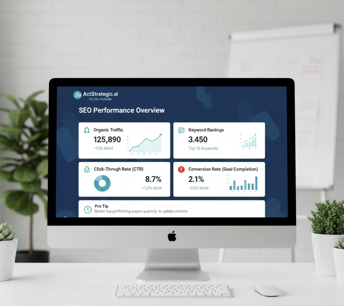 seo performance dashboard screenshot